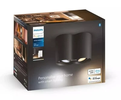 FARETTO DIREZIONABILE Philips HUE NUOVO BLACK +SCATOLA ORIGINALE E TELECOMANDO - Immagine 1 di 3