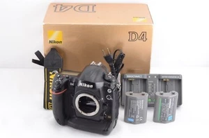 Nikon D4 Body Black 16.2MP Full-Frame DSLR Camera with Box & Battery Used - Picture 1 of 7