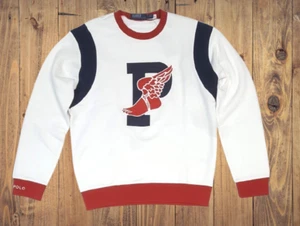 Neu mit Etikett Polo Ralph Lauren Stadium 1992 P-Wing Fleece klassische Passform Sweatshirt Größe L - Bild 1 von 1