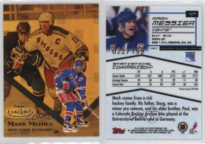 2000-01 Topps Gold Label Class 3 Gold /199 Mark Messier #47 HOF