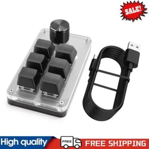 6 Key 1 Knob Programming Macro Knob Keyboard Mechanical Keypad(Black USB) #g - Picture 1 of 12