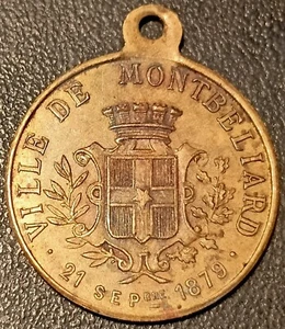 Medaglia Commemorativa - Montbéliard (25) Statua Denfert 21-09-1879 - Picture 1 of 2