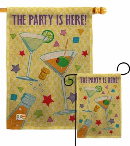 Fiesta Arpillera Jardín Bandera Celebración Decorativa Pequeño Regalo Patio Casa Banner - Imagen 1 de 19