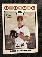 2008 Topps Max Scherzer No UH280 Rookie Card