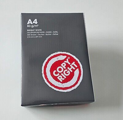 POSTEN 5000 Blatt Premium Universal Kopierpapier Copy Right A4 80 G Weiß CIE 150 • 49.98€