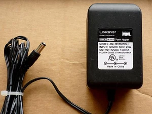 Linksys AM-1201000D41 12VDC 1A 5.5mm 2.1mm x 11mm PS - Picture 1 of 1