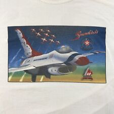 VTG 2002 Snowbirds Thunderbirds Shirt Mens XL Air Show Aviation CT-114 Y2K #5088
