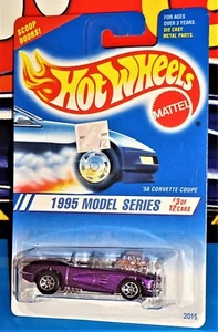 Hot Wheels 1995 Model Series #3 '58 Corvette Mtflk Purple w/ 7SPs - Picture 1 of 3
