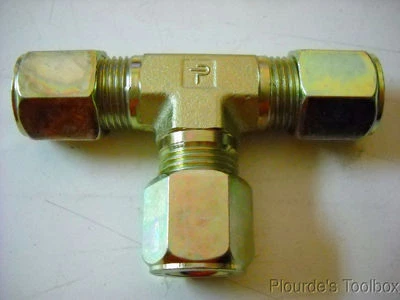 New Parker Ferulok 1/2" BU Union Tee, 8-JBU-S, Hydraulic Flareless Tube Fitting - Image 1 of 4