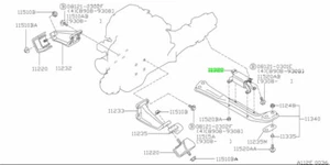 Isolator Motorlager hinten für: Nissan Skyline R32 GTR BNR32 89-94 - Bild 1 von 1