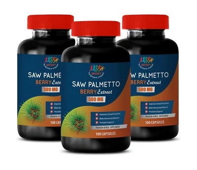 testo booster for men - Saw Palmetto Berry 500mg 3B - increase sperm count - Image 1 of 4