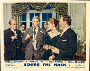 BEHIND THE MASK MICHAEL VANESSA REDGRAVE LOBBY CARD