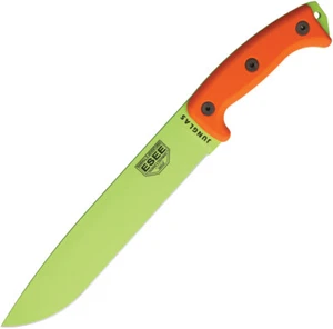 ESEE 16.5" Junglas Green Fixed Blade Orange Handle Knife + Sheath JUNGLASVG - Picture 1 of 1
