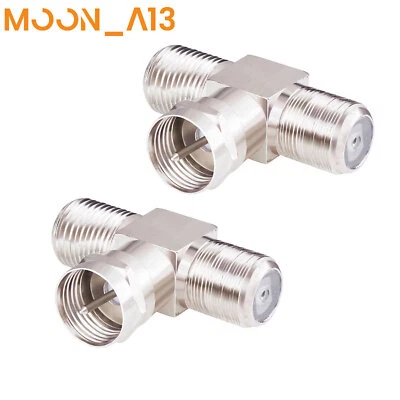 Sdoppiatore Cavo TV F Maschio a Doppia Femmina 3 Vie Coassiale Cavo Sdoppiatore Combinatore - Immagine 1 di 4