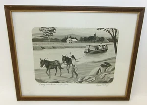 Early Ohio Canal Circa 1825 August Schug Print - Picture 1 of 1