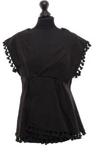 Dorothee Schumacher Sleeveless Tunic Blouse M (3) Black Lacing With Linen New - Picture 1 of 6
