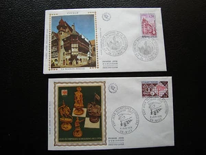 FRANCE - 2 enveloppes 1er jour 1974 (echec/congres colmar) (cy78)french - Picture 1 of 1