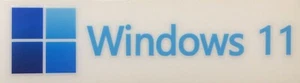 1 PCS Sticker for window 11 Blue Badge Logo Decal 16mm x 70mm USA Seller - Picture 1 of 1