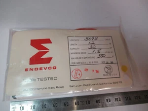 MEGGITT ENDEVCO 3093 LOW NOISE CABLE for ACCELEROMETER VIBRATION TEST F8-C-03 - Picture 1 of 6
