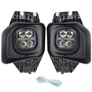 For 2011-16 F250 F350 F-450 LED Fog Lights Driving Lamps W/ Bezels Brackets - Imagen 1 de 12