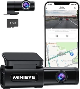 Dash Cam Front and Rear 4K, Dual Dash Camera for Cars 2K with ADAS Alert,170° - Picture 1 of 7