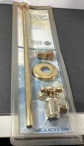 Glacier Bay Toilet Water Supply Kit Polished Brass #823-524 New In Packaging! - Picture 1 of 8