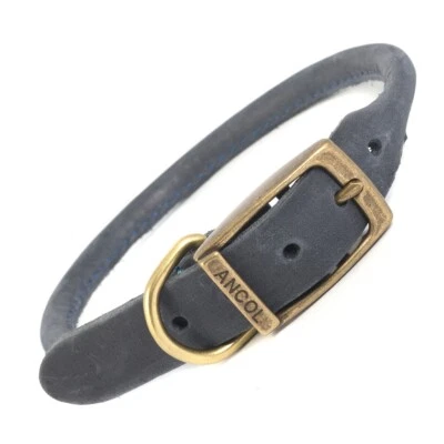 COLLAR PERRO ANCOL™ AZUL TIMBERWOLF Redondeado Enrollado Ajustable Pelo Largo Mascota Reino Unido Foto 1 de 4