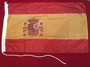 SPAIN CREST 115g Knitted Polyester FLAG High Quality - Picture 1 of 1