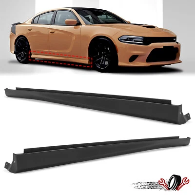 For Dodge Charger 2011-2023 Rocker Panel Side Skirt Molding Left & Right Side - Image 1 of 4