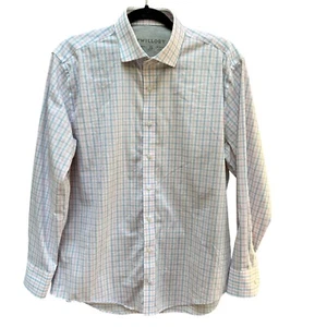 Twillory Herren Performance Stoff kariert Button-Down Hemd Karriere Größe 15,5/34-35 - Bild 1 von 8
