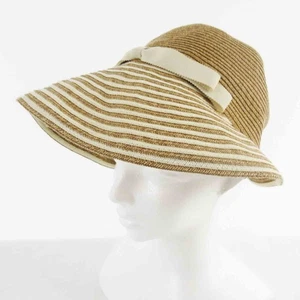 Sombrero Casqueta Papel Nuance Cinta Marrón Natural M Para Mujer - Imagen 1 de 8