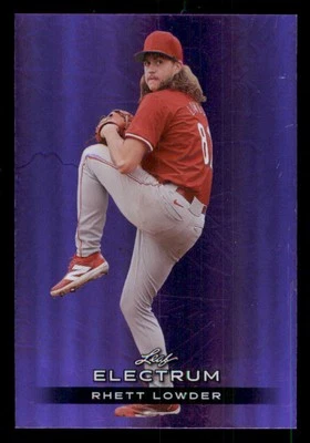2024 Leaf Electrum Purple #57 Rhett Lowder /49 - Image 1 of 2
