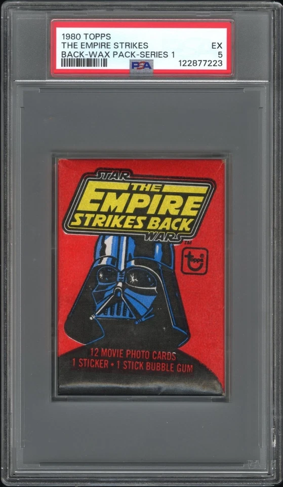 1980 Topps The Empire Strikes Back Wax Pack Series 1 Graded PSA 5 ex - Image 1 of 1