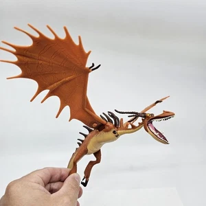How to Train Your Dragon Monstrous Nightmare Figure Used 7" Orange 2010 Wings - Picture 1 of 5