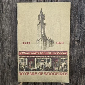1929 F.W. Woolworth Company 5 & 10 Cent Store 50th Anniversary Advertising Book - Picture 1 of 6