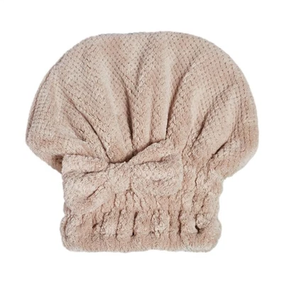 Toalla absorbente de cabello de secado rápido turbante envoltura suave ducha gorra de baño sombrero Foto 1 de 4