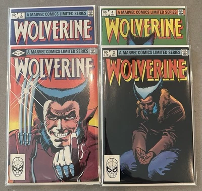 Wolverine 1 2 3 4 Complete Comic Set 1st Solo Series Frank Miller 1984 VF/NM - Image 1 of 4