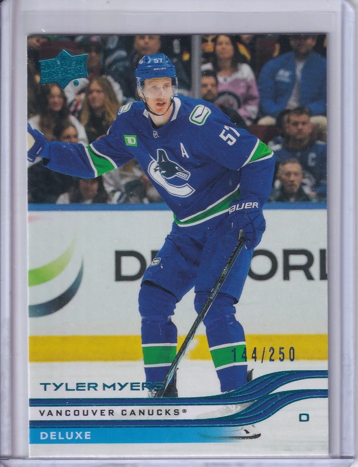 2025-26 UPPER DECK SERIES 1 UD DELUXE TYLER MYERS 144/250 - Image 1 of 1