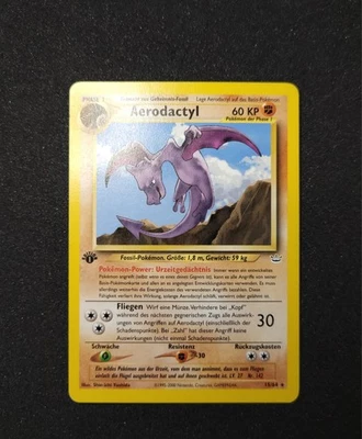 Pokemon Aerodactyl Neo Revelation 1. Edition Deutsch NM 15/64 - Bild 1 von 4