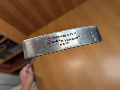 LEFTY Odyssey Dual Force DF 550 Blade Putter Stronomic Steel Shaft LH 35" - EUC - Image 1 of 4
