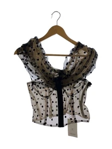 MAISON SPECIAL vest bustier dot tulle FREE polyester Brown total pattern Used - Picture 1 of 4