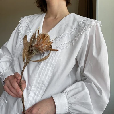 Blusa eduardiana vintage con cuello marinero "Karen Scott" Foto 1 de 4