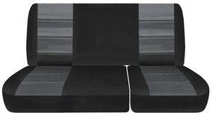 Fits 1997-1999 Ford F150 Truck Rear bench seat covers black charcoal - Picture 1 of 8