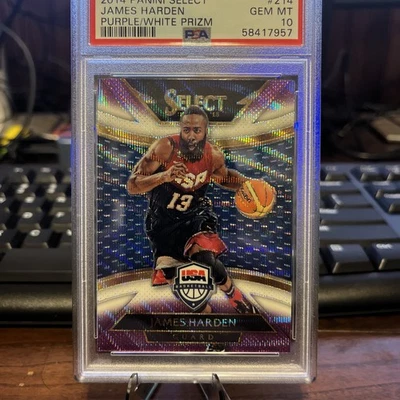 2014 Select James Harden Purple White Prizm Team USA  - Image 1 of 3