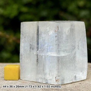 Large Optical Calcite | Iceland Spar Clear Block | Natural Double Refraction - Picture 1 of 1