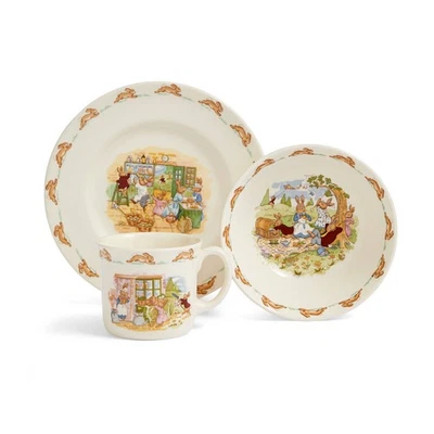 Royal Doulton Bunnykins Childrens Bowl, Plate, & Mug Set 3 Piece - image 1 of 4