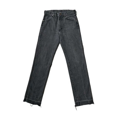 80s Vintage Wrangler Cowboy Cut Jeans Fade Black Wash High Rise 13MWZPB Scovill. - Image 1 of 4