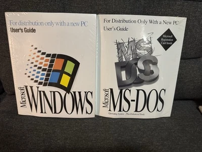 Vintage Microsoft Windows 3.1 & MS-DOS Operating System 6.22 User Guide *SEALED* - Image 1 of 4