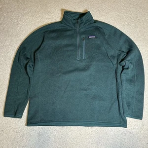 Herren Patagonia Better Sweater Quarter Zip Grün Fleecejacke Pullover Gr. L - Bild 1 von 6