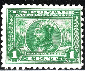 #401 US PAN PACIFIC EXPO. 1 CENT GREEN MINT-HGD-FINE-VF - Picture 1 of 1